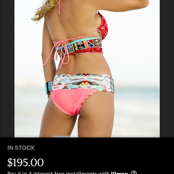 SOLD—FLORIDITA NEVER WORN HAND MADE BIKINI 8-10 - Picture 2 of 12